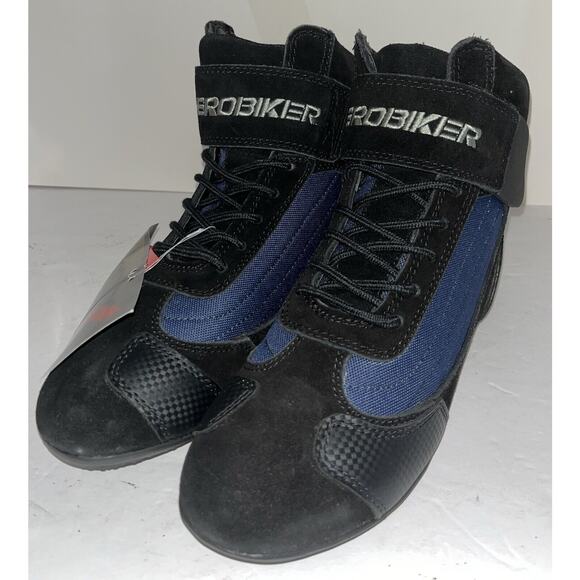 HEROBIKER Motorcycle Combat Boots Racing Hiking Work Mid Ankle Shoes 41 US 8 Men - Picture 1 of 7